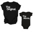 The Original The Remix® Daddy + Girl - Adult Tee & Kids Tee - Set of 2 (black)